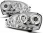 Preview: LED Angel Eyes Scheinwerfer für VW Golf 5 03-09 chrom